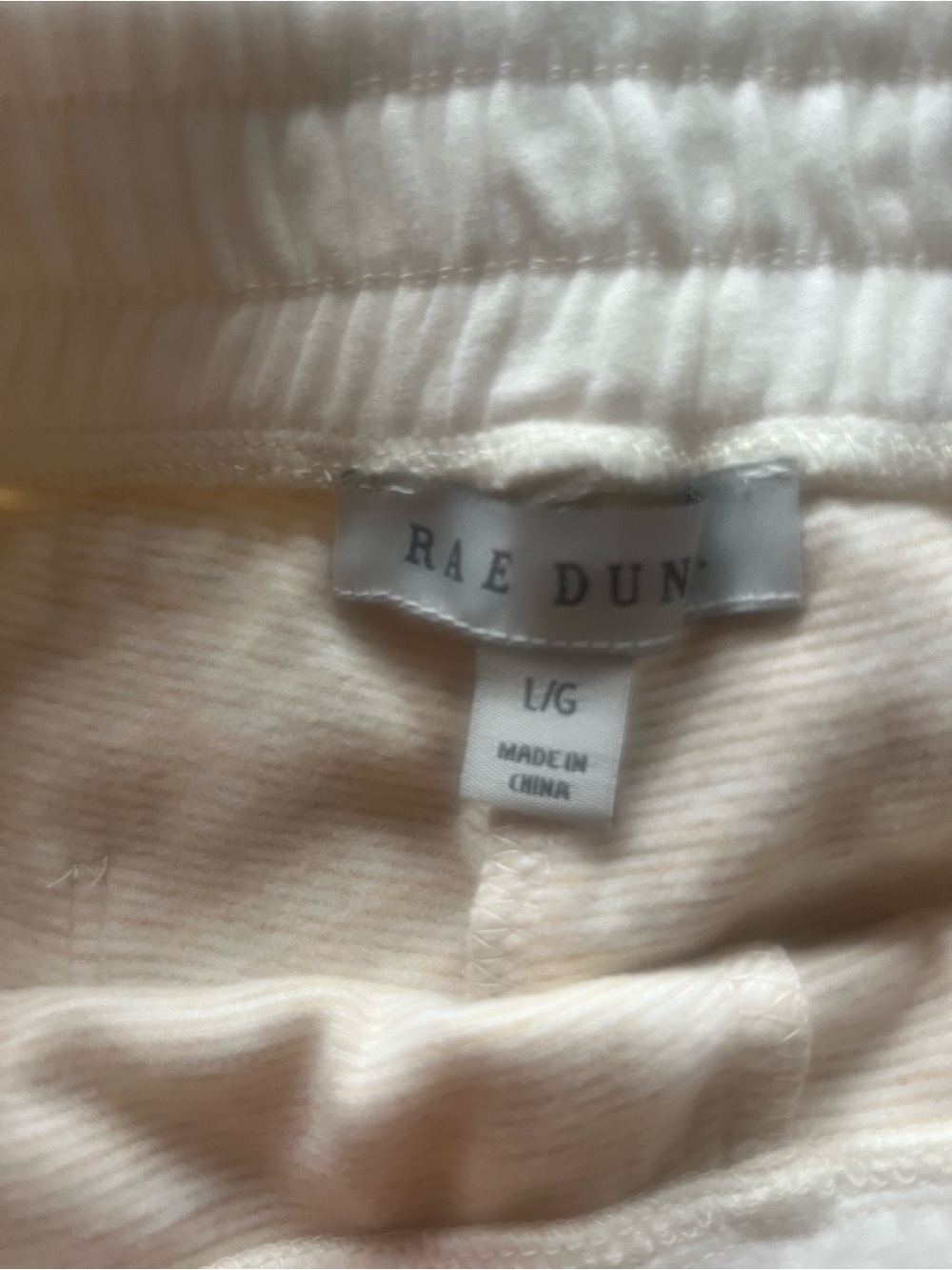 Rae Dunn two piece Cream colored HO! HO! HO!' Holiday sweatshirt and sweatpants - Picture 7 of 7